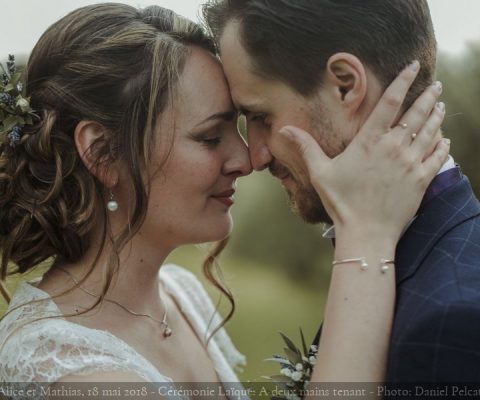 Cérémonie laïque au Domaine de la Pommé {Alice et Mathias, 18 mai 2018}