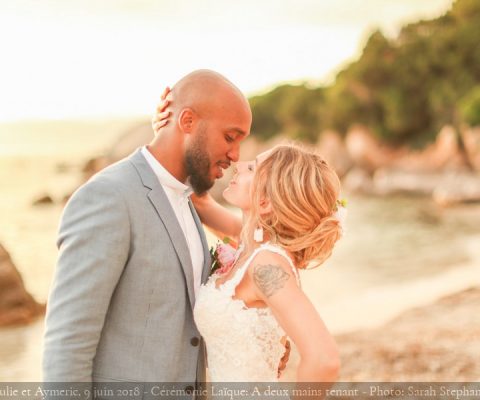 Corse : Cérémonie Laïque sur la plage {Julie et Aymeric, 7 juin 2018}