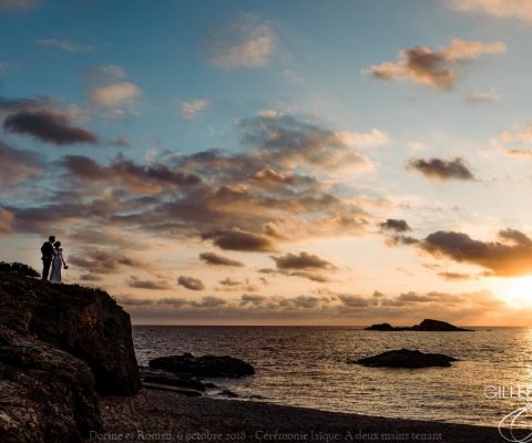 Cérémonie laïque sur l’île des Embiez {Dorine et Roman, 6 octobre 2018}